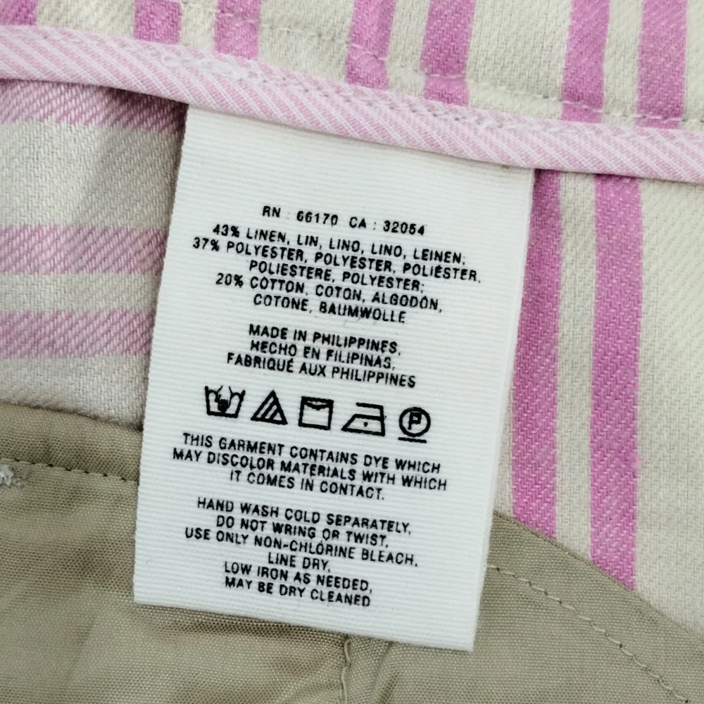 Anthropologie‎ Cartonnier Shorts Pink Scallop Sailor Button